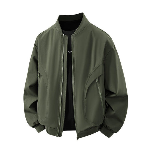 Xenia Casual Jacket with Zip Front and Pockets