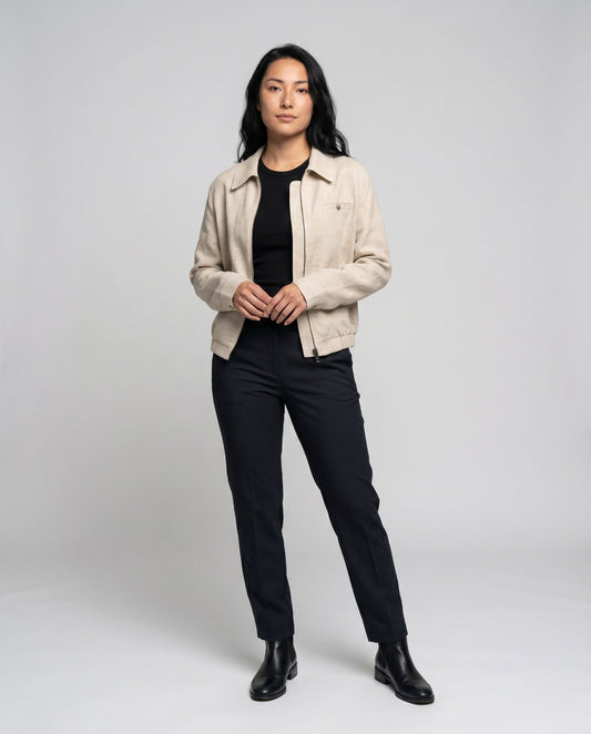 Xenia Casual Linen Jacket