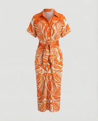 Xenia Dress in Orange