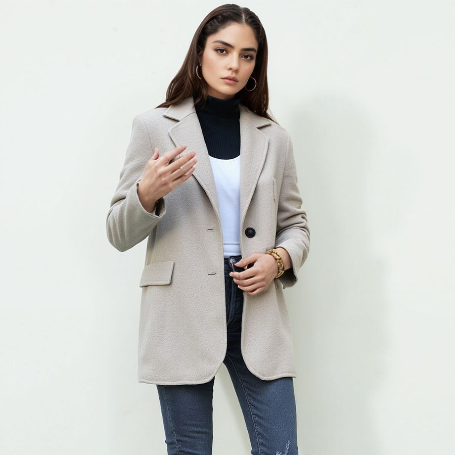 Xenia Elegant Jacket in Apricot