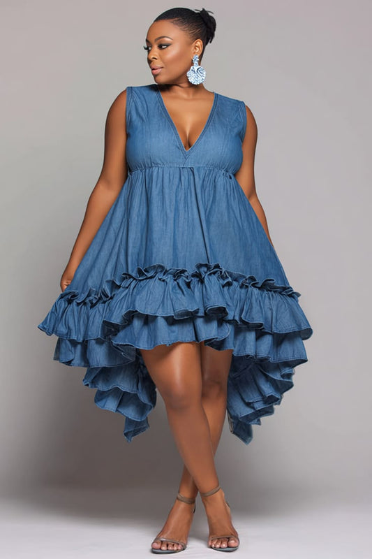 DELANEY | V NECK MIDI DRESS