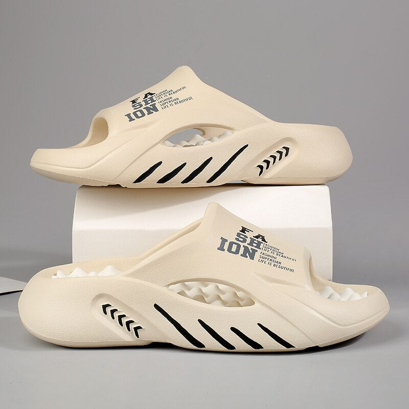 Yannick Comfortable Slippers in Beige