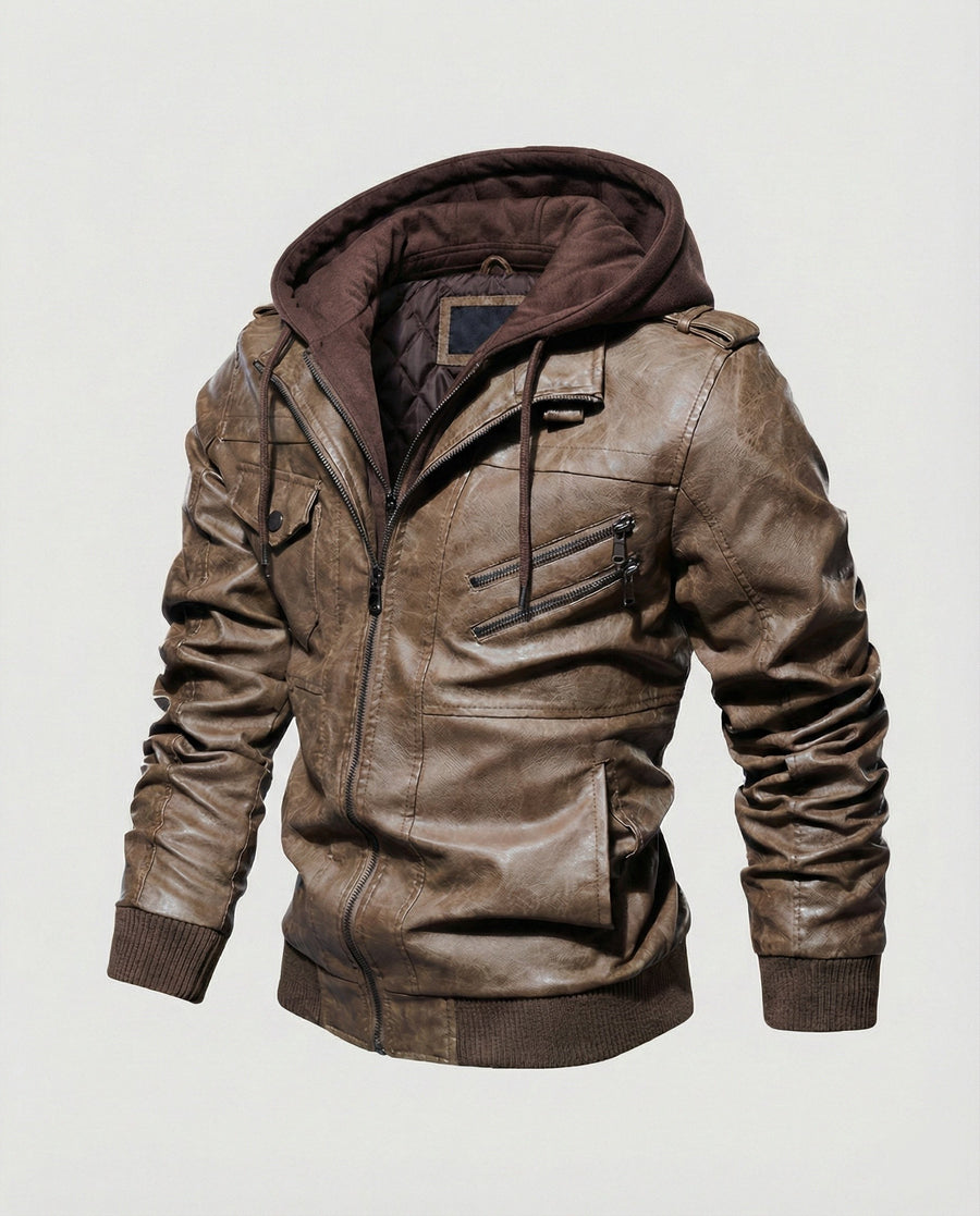 Yannick Jacket with Hood in Khaki
