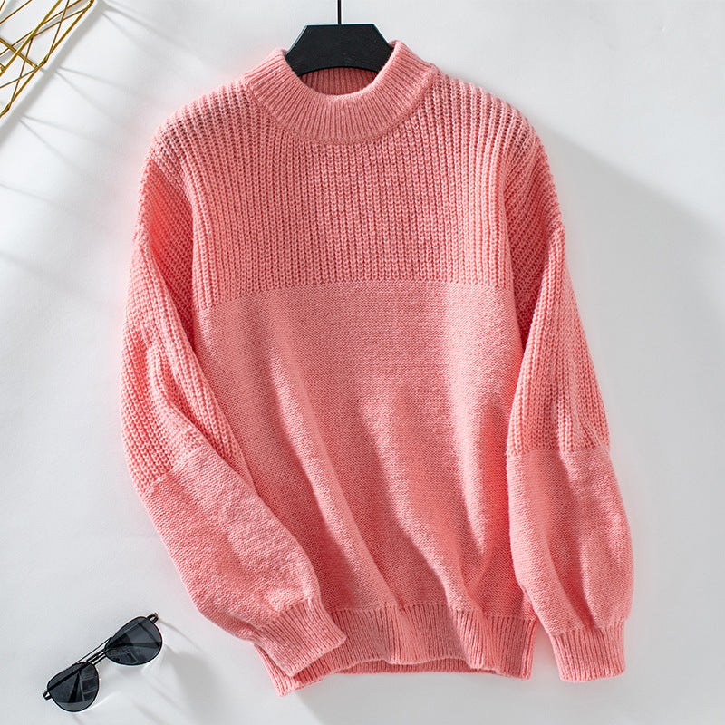 Yara Casual Knit Sweater in Pink