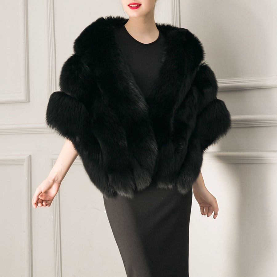 Yara Elegant Cape in Black