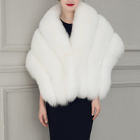 Yara Elegant Cape in White