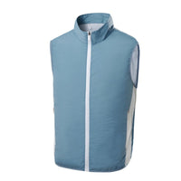 Yara Lightweight Vest with Pockets in Mist Blue