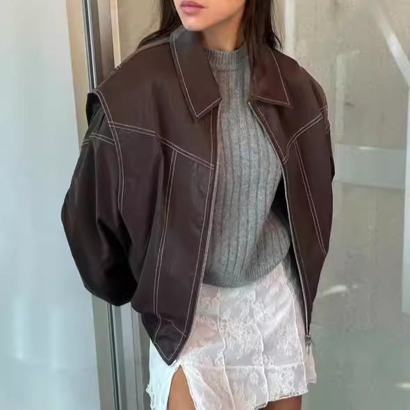 Yasmin Casual Jacket in Brown
