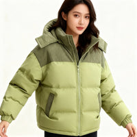 Yasmin Jacket with Hood in Avocado