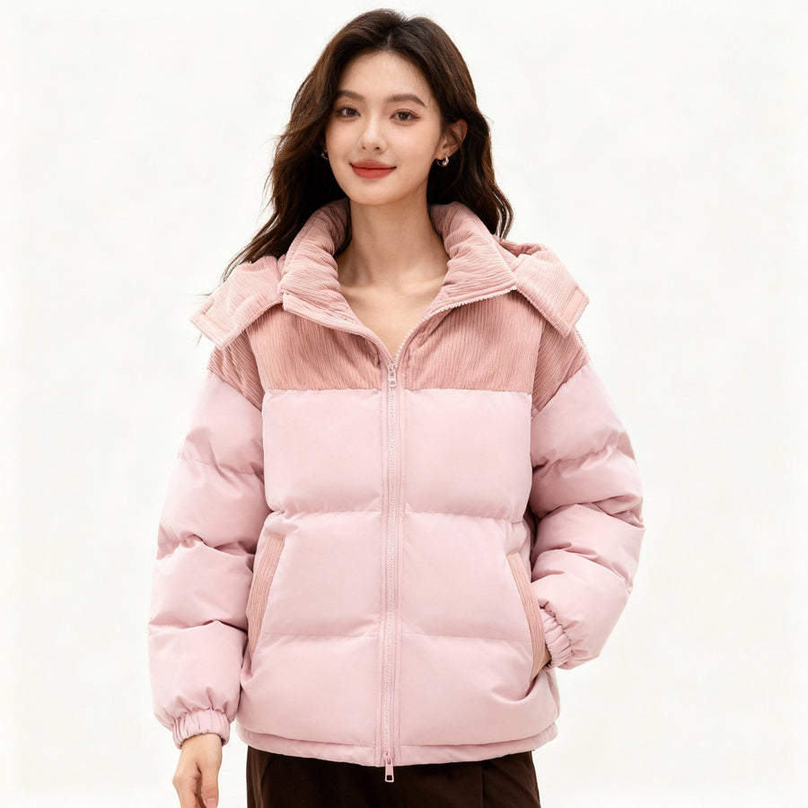 Yasmin Jacket with Hood in Pink