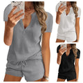 Yasmin Set with V-Neck and Elastic Waist