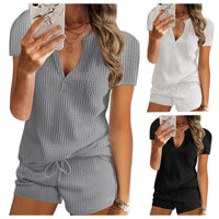 Yasmin Set with V-Neck and Elastic Waist