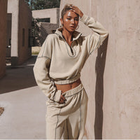 Yasmin Shirt with Zip Front and Ruffles