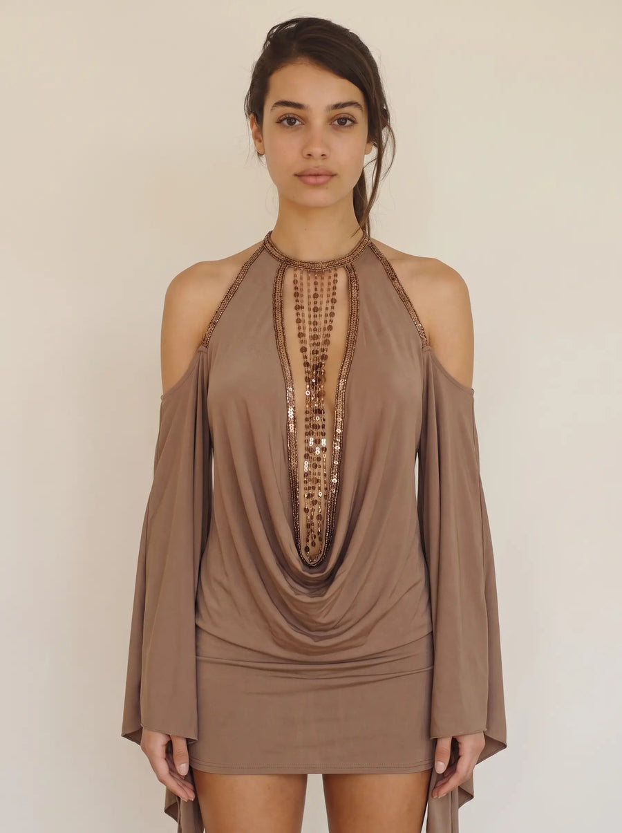 YASMINE MINI DRESS front detail
