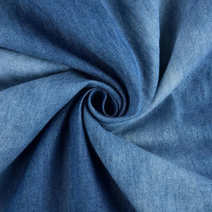 Yasmin™ Relaxed Denim Summer Dress in Blue