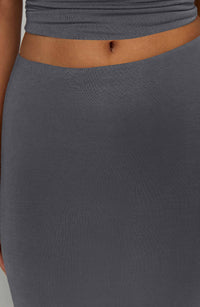 Giulia Maxi Skirt in Charcoal