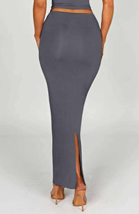 Giulia Maxi Skirt in Charcoal