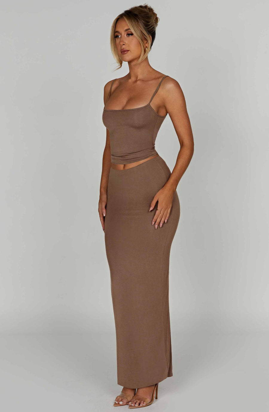 Giulia Maxi Skirt in Mocha