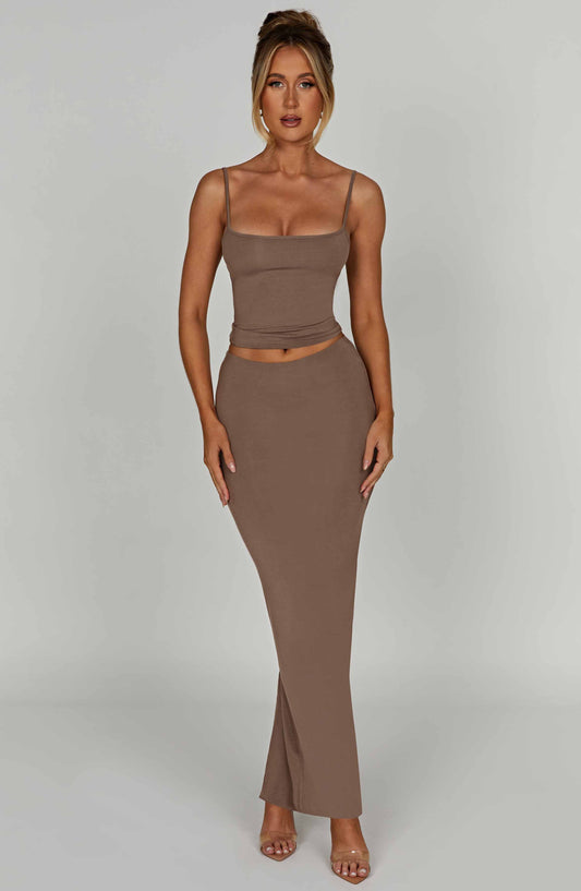 Giulia Maxi Skirt - Mocha