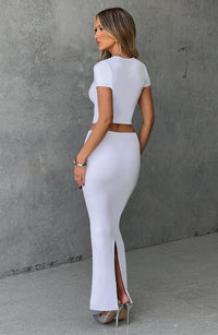 Giulia Maxi Skirt - White