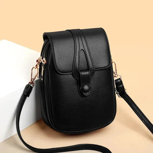 Yenthle™ Retro Leather Bag in Black