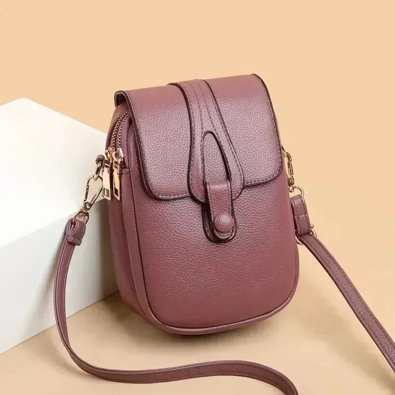 Yenthle™ Retro Leather Bag in Purple
