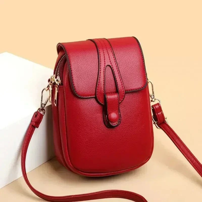 Yenthle™ Retro Leather Bag in Red