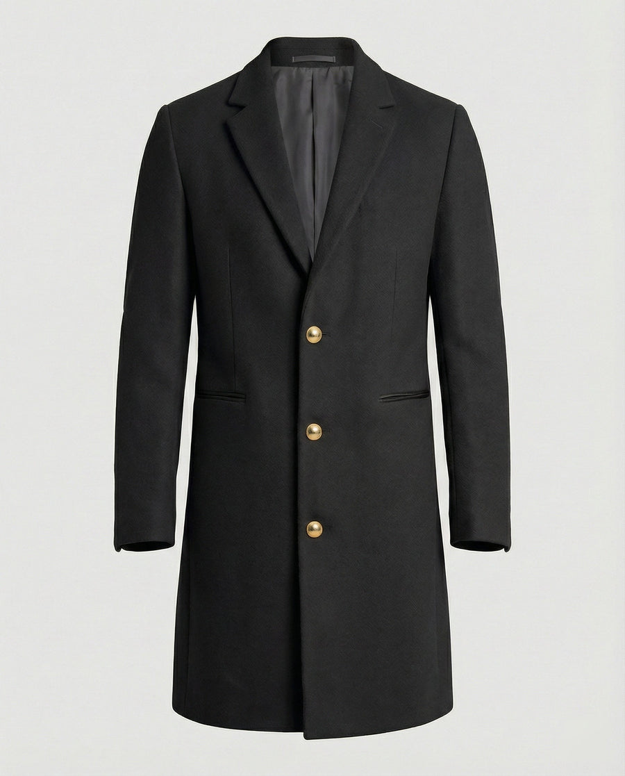 Youri Elegant Trench Coat in Black