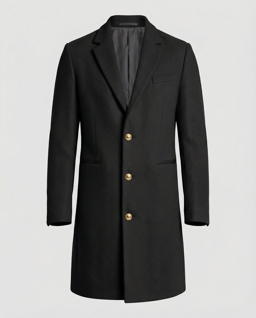 Youri Elegant Trench Coat in Black