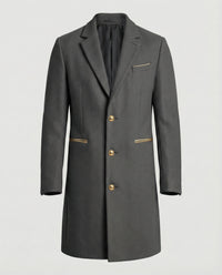 Youri Elegant Trench Coat in Dark Grey
