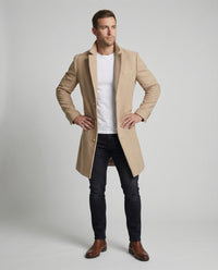 Youri Elegant Trench Coat in Khaki