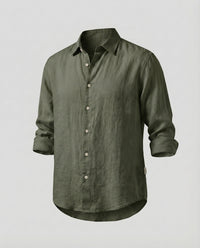 Youri Linen Shirt in Olive