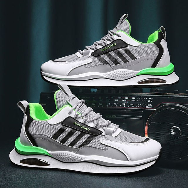Youri Sneakers in Grey Green