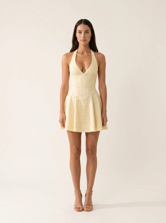 YUNA Lemon Gingham 1