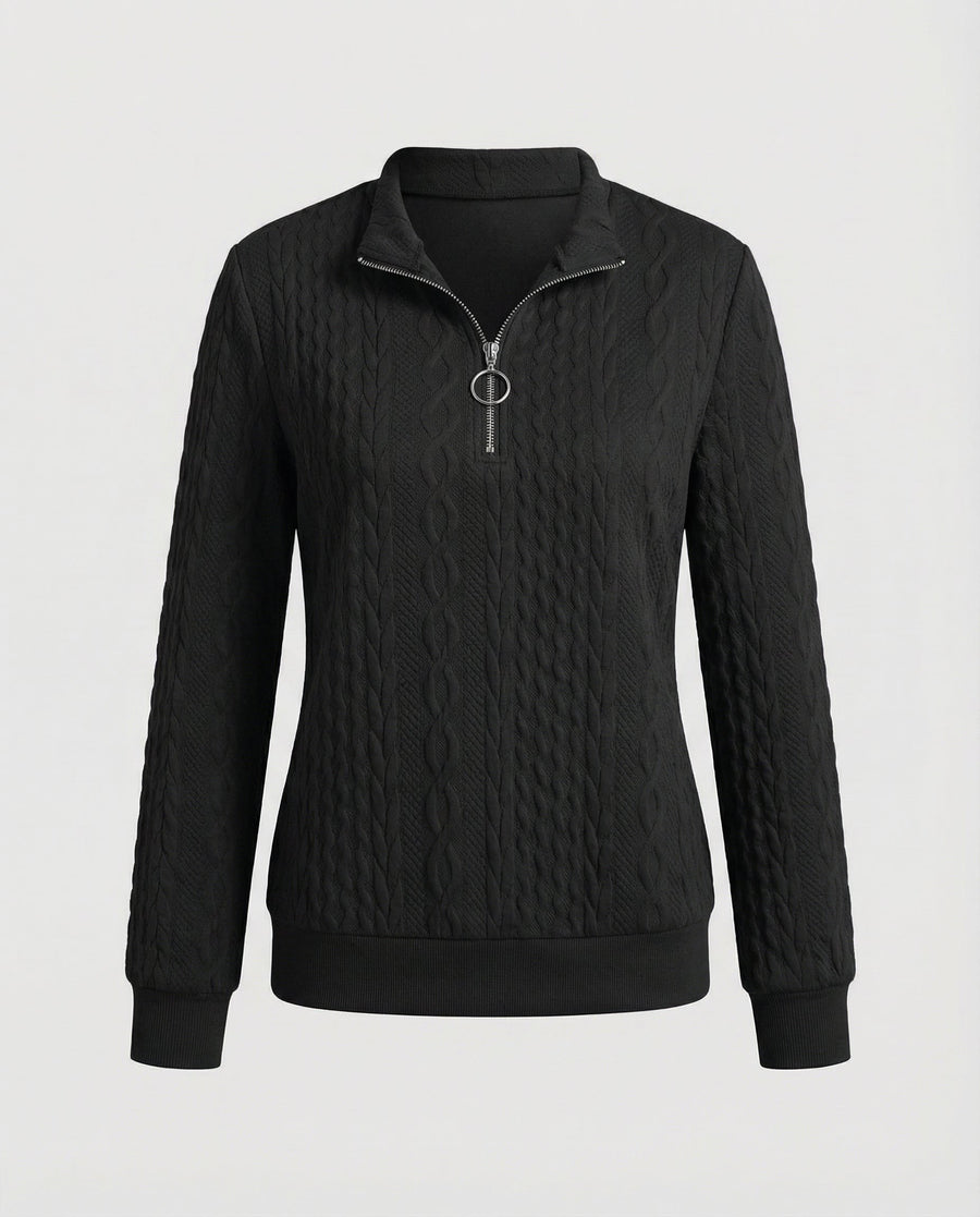 Yvette Knit Sweater in Black