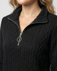 Yvette Knit Sweater in Black