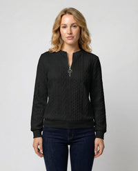 Yvette Knit Sweater in Black