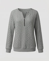 Yvette Knit Sweater in Grey