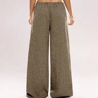 Yvette Linen Trousers with Elastic Waist