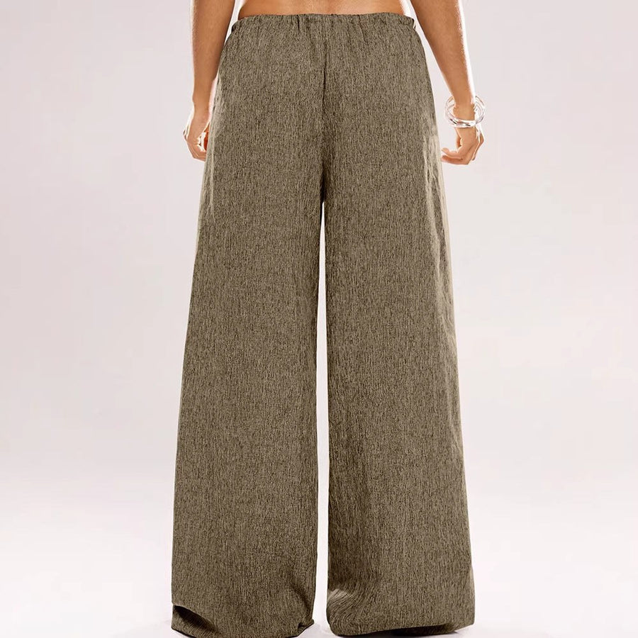 Yvette Linen Trousers with Elastic Waist