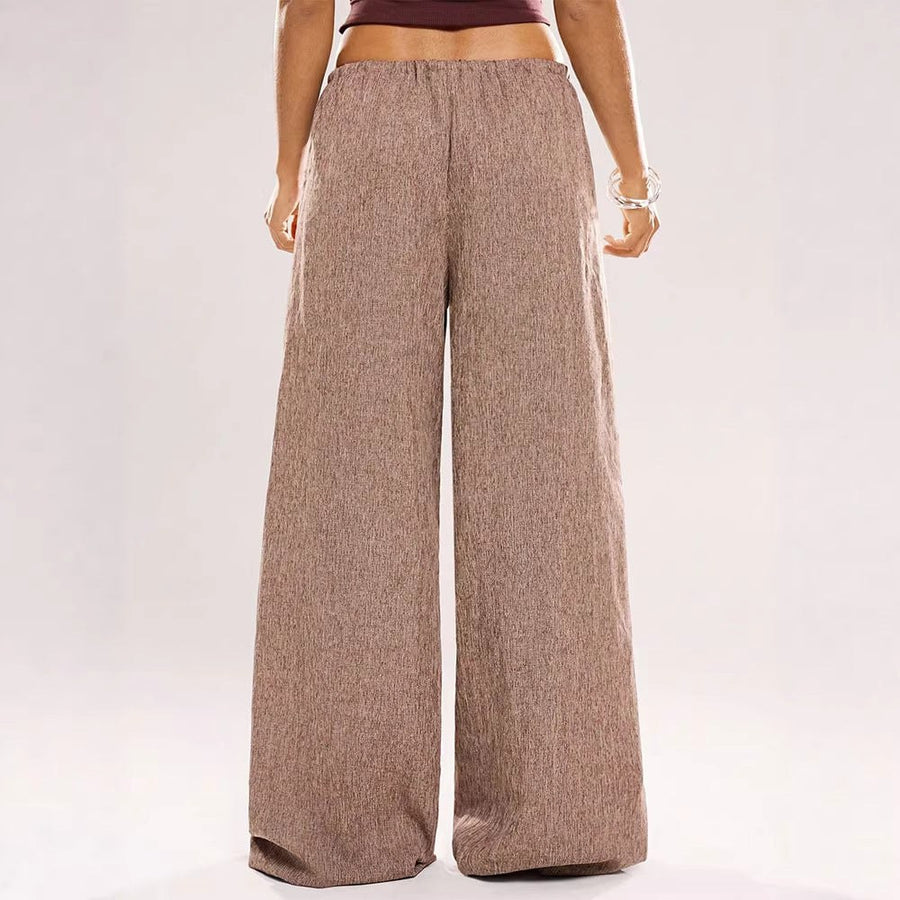 Yvette Linen Trousers with Elastic Waist