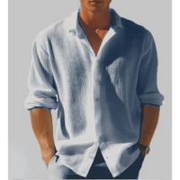Zander | Casual Waffle Knit Button Down Shirt