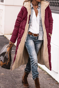Zara Comfortable Jacket in Wine Red
