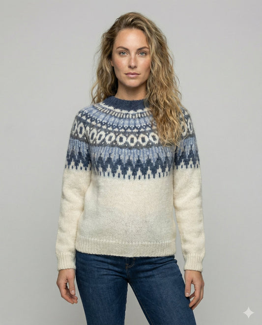 Zara Knit Sweater in Sky Blue