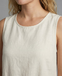 Zara Linen Blend Maxi Dress with Pockets