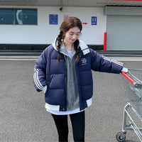 Zara Quilted Jacket with Pockets in Navy