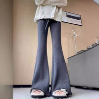 Zara Trousers with Elastic Waist in Grey