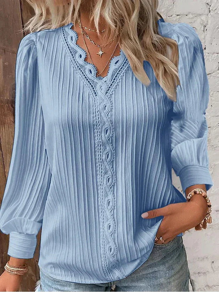 Zara | Women's V-Neck Long Sleeve Knit Sweater