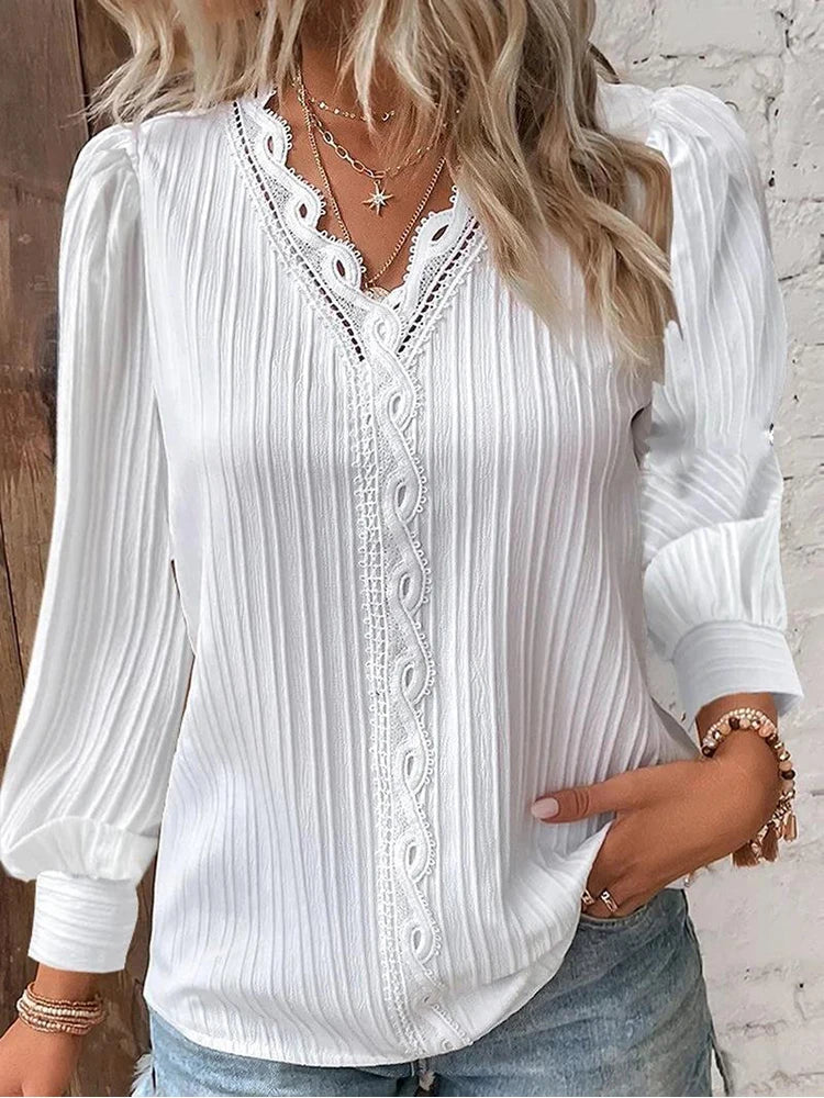 Zara | Women's V-Neck Long Sleeve Knit Sweater