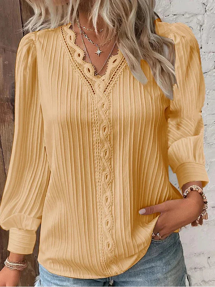 Zara | Women's V-Neck Long Sleeve Knit Sweater